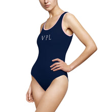 Load image into Gallery viewer, V P L Women's Classic One-Piece Swimsuit Navy