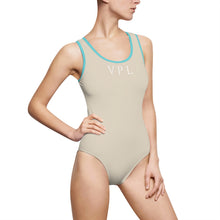 Load image into Gallery viewer, V P L Women's Classic One-Piece Swimsuit Buttercream