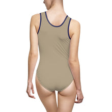 Load image into Gallery viewer, V P L Women's Classic One-Piece Swimsuit Sand