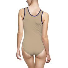 Load image into Gallery viewer, V P L Women's Classic One-Piece Swimsuit Caramel