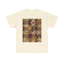 Load image into Gallery viewer, Unisex Heavy Cotton Tee Harmonic Bloom Plaid Collection
