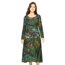 Load image into Gallery viewer, Women&#39;s Long Sleeve Dance Dress (AOP) The Great Indian Safari VPL SS24
