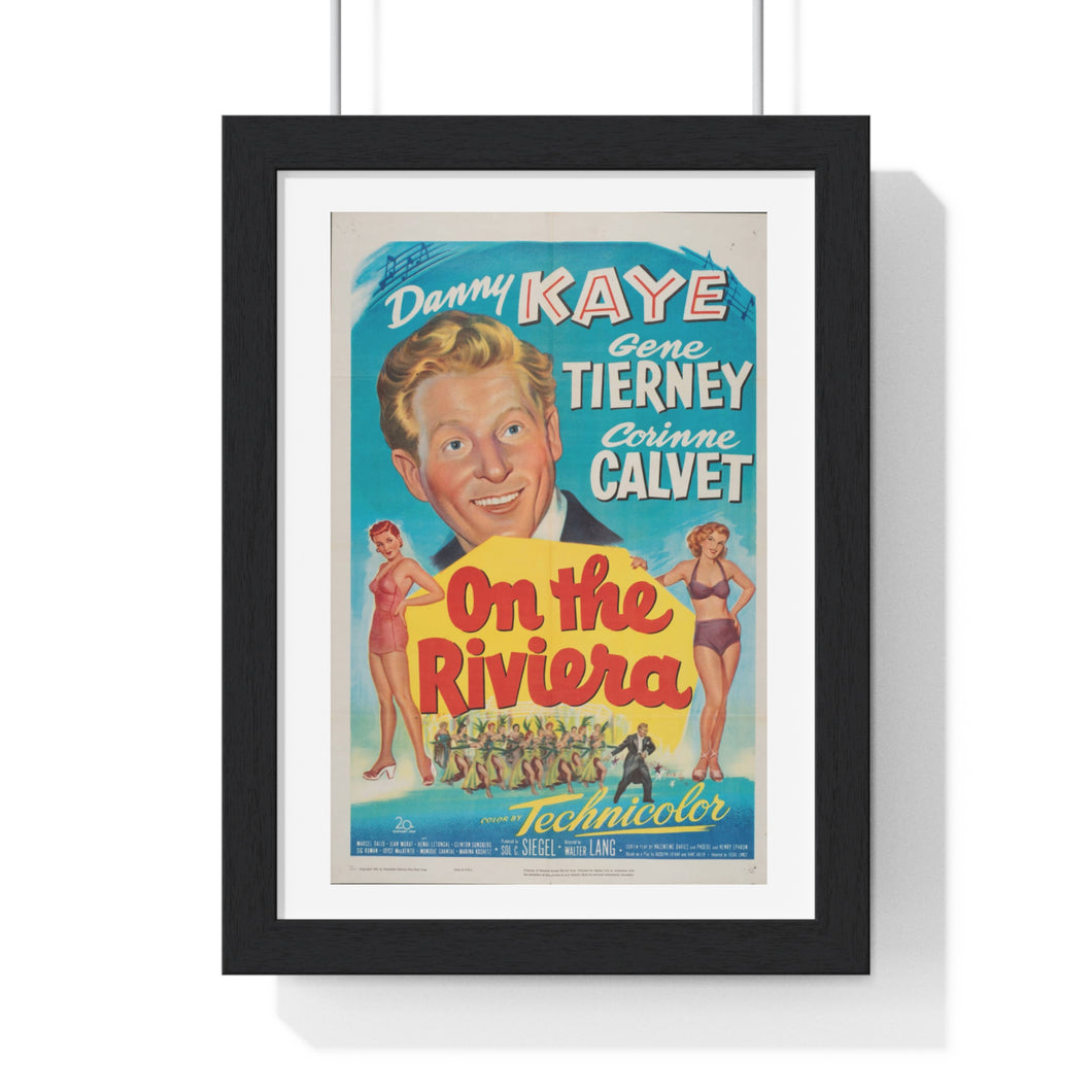 Premium Framed Vertical Poster On The Riviera V P L x Wright, Butler & Co