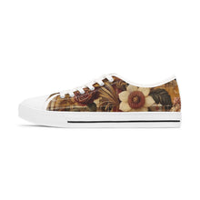 Load image into Gallery viewer, Women&#39;s Low Top Sneakers Harmonic Bloom Plaid Collection
