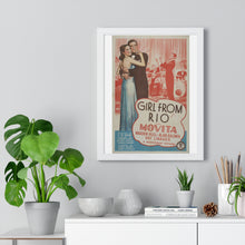 Load image into Gallery viewer, Premium Framed Vertical Poster Girl From Rio   V P L x Wright, Butler &amp; Co

