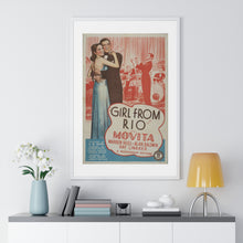 Load image into Gallery viewer, Premium Framed Vertical Poster Girl From Rio   V P L x Wright, Butler &amp; Co
