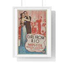 Load image into Gallery viewer, Premium Framed Vertical Poster Girl From Rio   V P L x Wright, Butler &amp; Co
