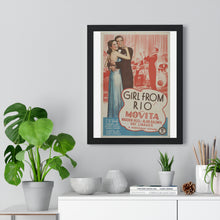 Load image into Gallery viewer, Premium Framed Vertical Poster Girl From Rio   V P L x Wright, Butler &amp; Co
