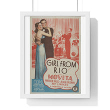 Load image into Gallery viewer, Premium Framed Vertical Poster Girl From Rio   V P L x Wright, Butler &amp; Co
