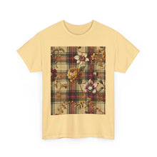 Load image into Gallery viewer, Unisex Heavy Cotton Tee Harmonic Bloom Plaid Collection
