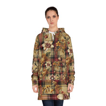 Load image into Gallery viewer, Women&#39;s Hoodie Dress (AOP)  Harmonic Bloom Plaid Collection
