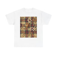 Unisex Heavy Cotton Tee Harmonic Bloom Plaid Collection
