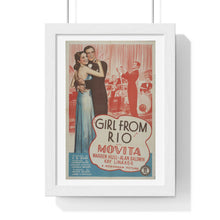 Load image into Gallery viewer, Premium Framed Vertical Poster Girl From Rio   V P L x Wright, Butler &amp; Co
