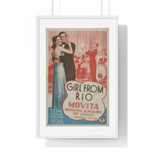 Load image into Gallery viewer, Premium Framed Vertical Poster Girl From Rio   V P L x Wright, Butler &amp; Co
