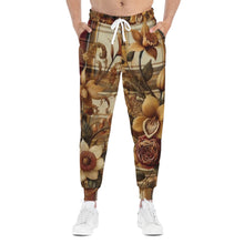 Load image into Gallery viewer, Athletic Joggers (AOP) Harmonic Bloom Plaid Collection
