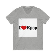 Load image into Gallery viewer, Unisex Jersey Short Sleeve V-Neck Tee
