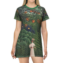 Load image into Gallery viewer, T-Shirt Dress (AOP) The Great Indian Safari VPL SS24
