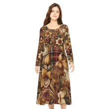 Load image into Gallery viewer, Women&#39;s Long Sleeve Dance Dress (AOP)
