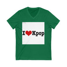 Load image into Gallery viewer, Unisex Jersey Short Sleeve V-Neck Tee
