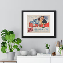 Load image into Gallery viewer, Premium Framed Horizontal Poster Follow The Sun  V P L x Wright, Butler &amp; Co
