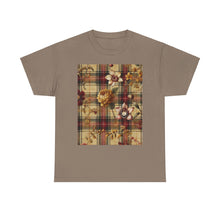Load image into Gallery viewer, Unisex Heavy Cotton Tee Harmonic Bloom Plaid Collection
