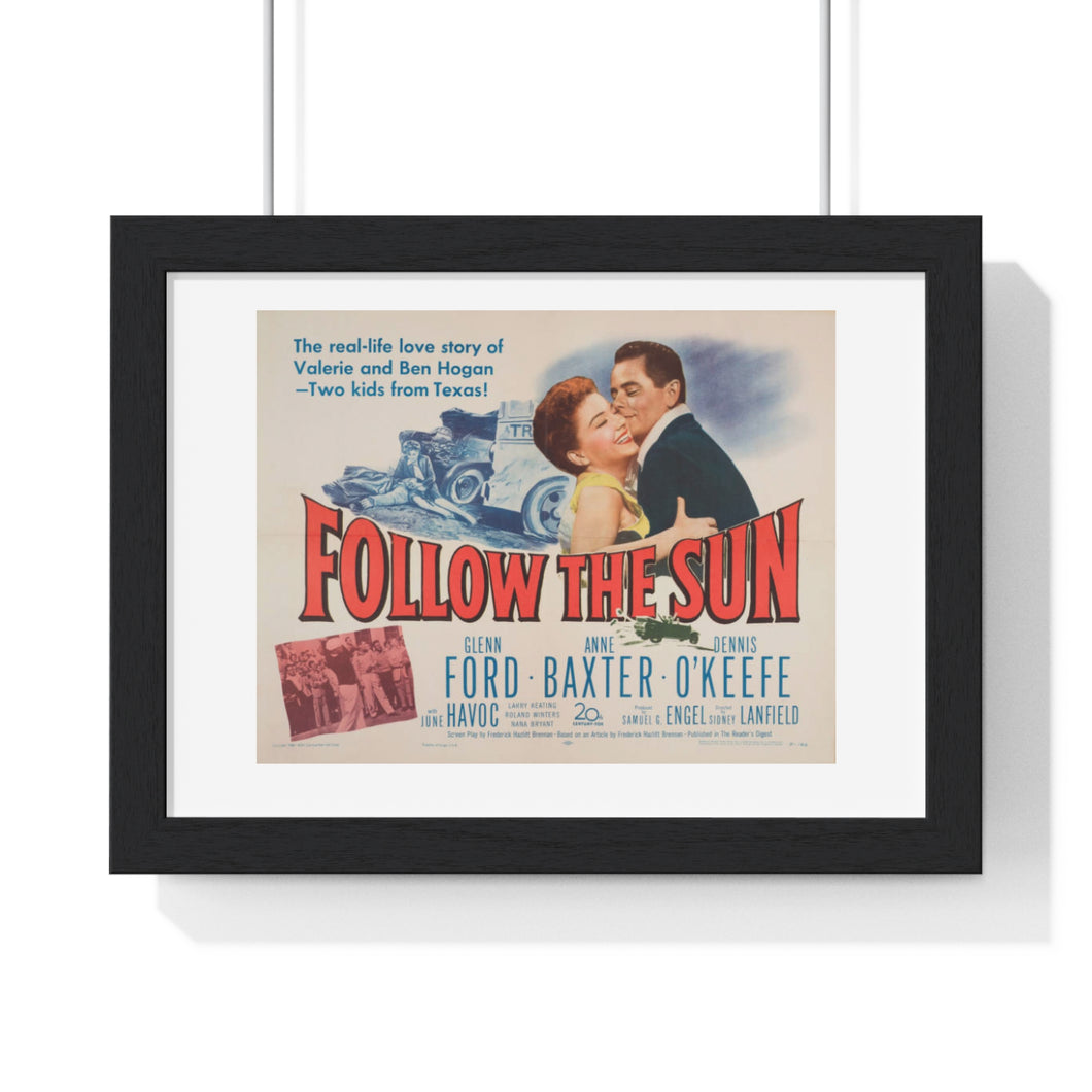 Premium Framed Horizontal Poster Follow The Sun  V P L x Wright, Butler & Co