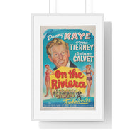 Premium Framed Vertical Poster On The Riviera V P L x Wright, Butler & Co