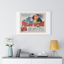 Load image into Gallery viewer, Premium Framed Horizontal Poster Follow The Sun  V P L x Wright, Butler &amp; Co
