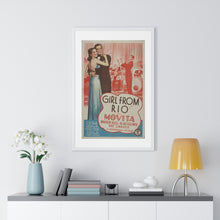 Load image into Gallery viewer, Premium Framed Vertical Poster Girl From Rio   V P L x Wright, Butler &amp; Co
