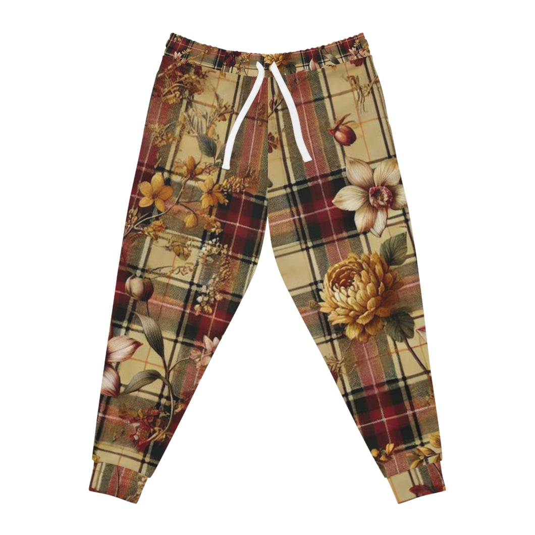Athletic Joggers (AOP) Harmonic Bloom Plaid Collection