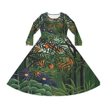 Load image into Gallery viewer, Women&#39;s Long Sleeve Dance Dress (AOP) The Great Indian Safari VPL SS24
