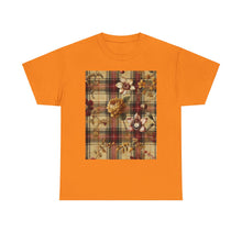 Load image into Gallery viewer, Unisex Heavy Cotton Tee Harmonic Bloom Plaid Collection
