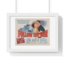 Load image into Gallery viewer, Premium Framed Horizontal Poster Follow The Sun  V P L x Wright, Butler &amp; Co
