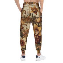 Load image into Gallery viewer, Athletic Joggers (AOP) Harmonic Bloom Plaid Collection
