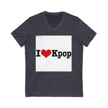 Load image into Gallery viewer, Unisex Jersey Short Sleeve V-Neck Tee
