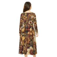 Load image into Gallery viewer, Women&#39;s Long Sleeve Dance Dress (AOP)
