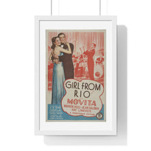 Load image into Gallery viewer, Premium Framed Vertical Poster Girl From Rio   V P L x Wright, Butler &amp; Co
