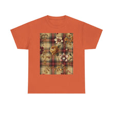 Load image into Gallery viewer, Unisex Heavy Cotton Tee Harmonic Bloom Plaid Collection
