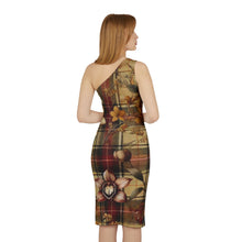 Load image into Gallery viewer, Shoulder Dress (AOP)  Harmonic Bloom Plaid Collection
