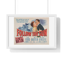 Load image into Gallery viewer, Premium Framed Horizontal Poster Follow The Sun  V P L x Wright, Butler &amp; Co
