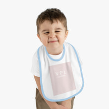 Load image into Gallery viewer, Baby Contrast Trim Jersey Bib
