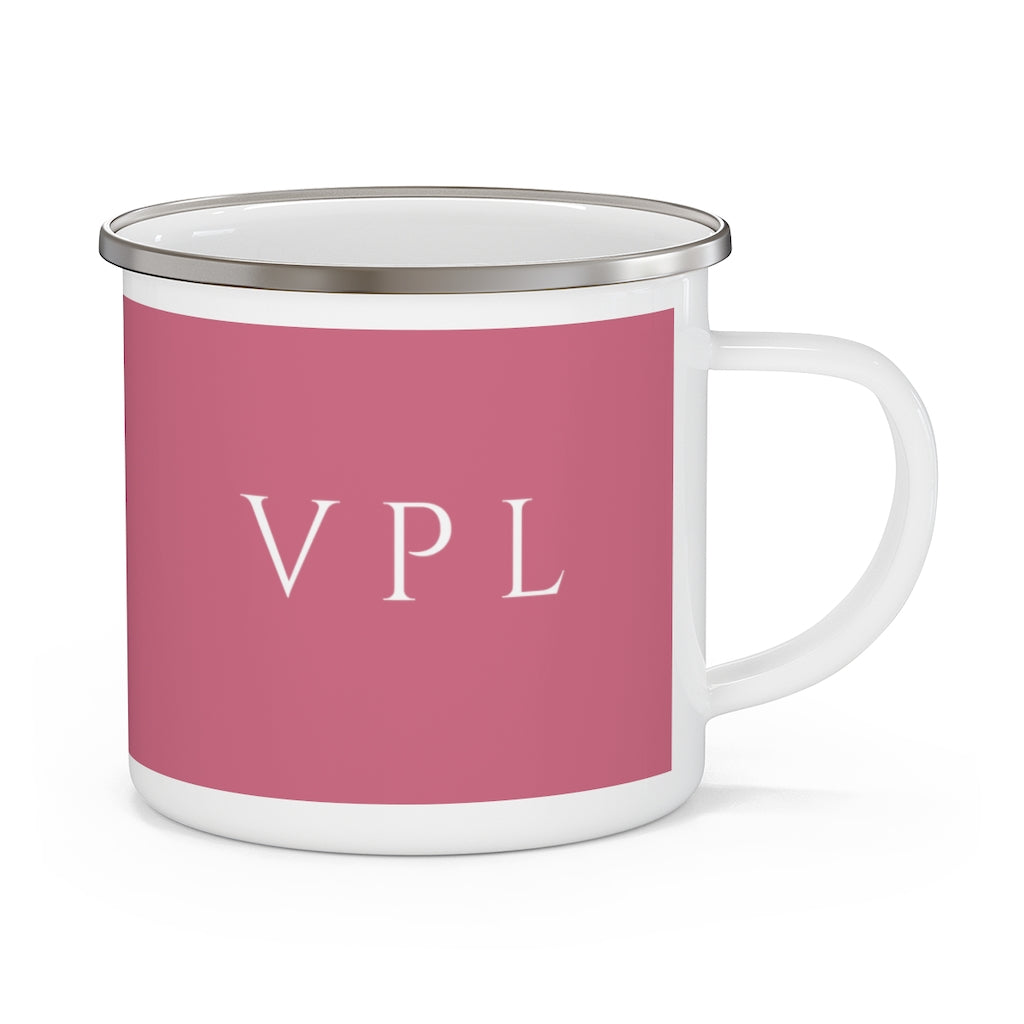 Enamel Camping Mug Pink