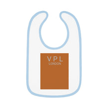Load image into Gallery viewer, Baby Contrast Trim Jersey Bib Autumn Maple
