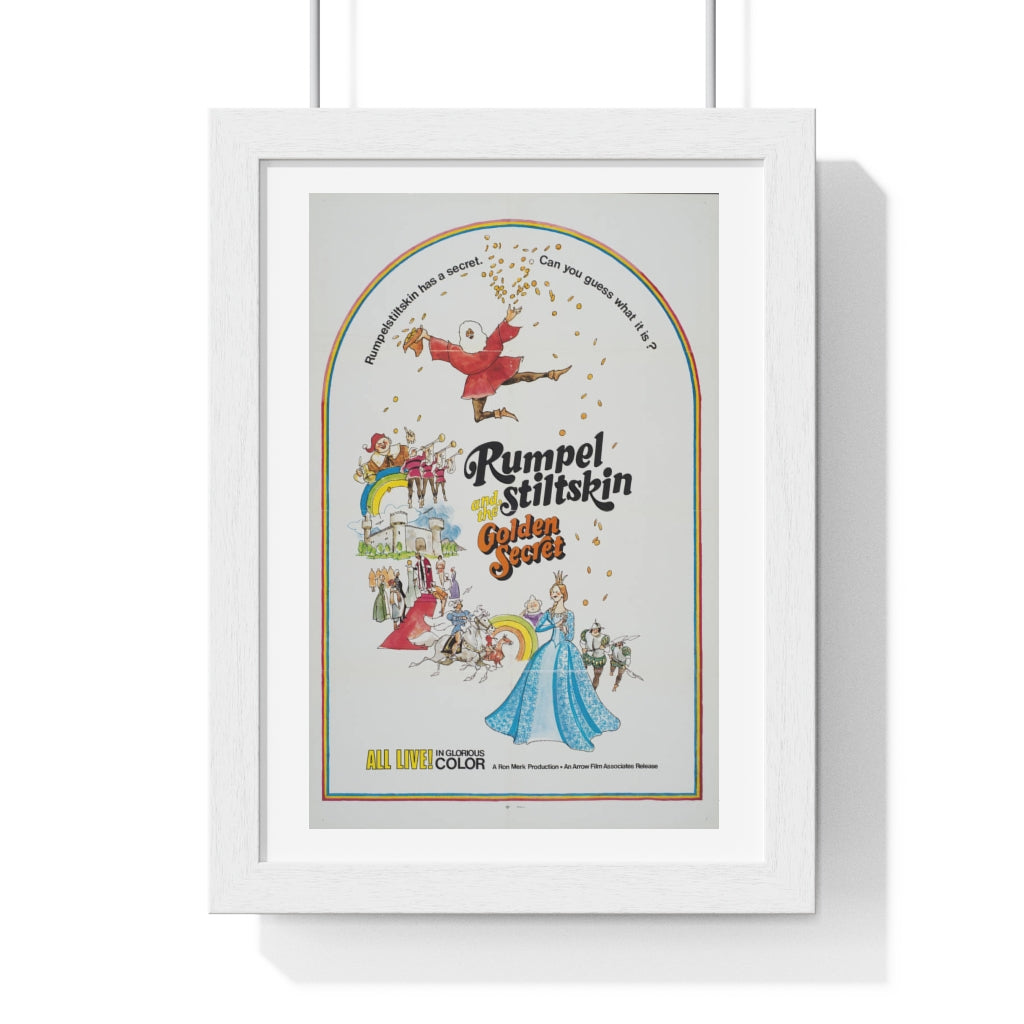 Premium Framed Vertical Poster Rumpelstiltskin and the Golden Secret