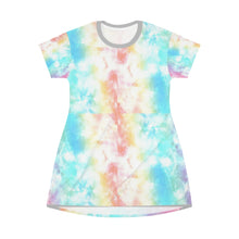Load image into Gallery viewer, All Over Print T-Shirt Dress Tie Dye
