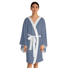 Load image into Gallery viewer, Seigaiha Long Sleeve Kimono Robe
