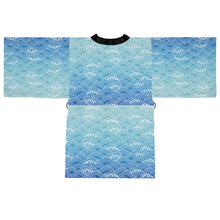 Load image into Gallery viewer, Long Sleeve Kimono Robe Waves

