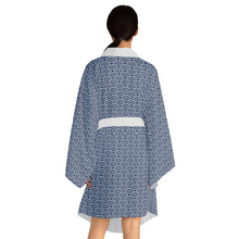 Load image into Gallery viewer, Seigaiha Long Sleeve Kimono Robe

