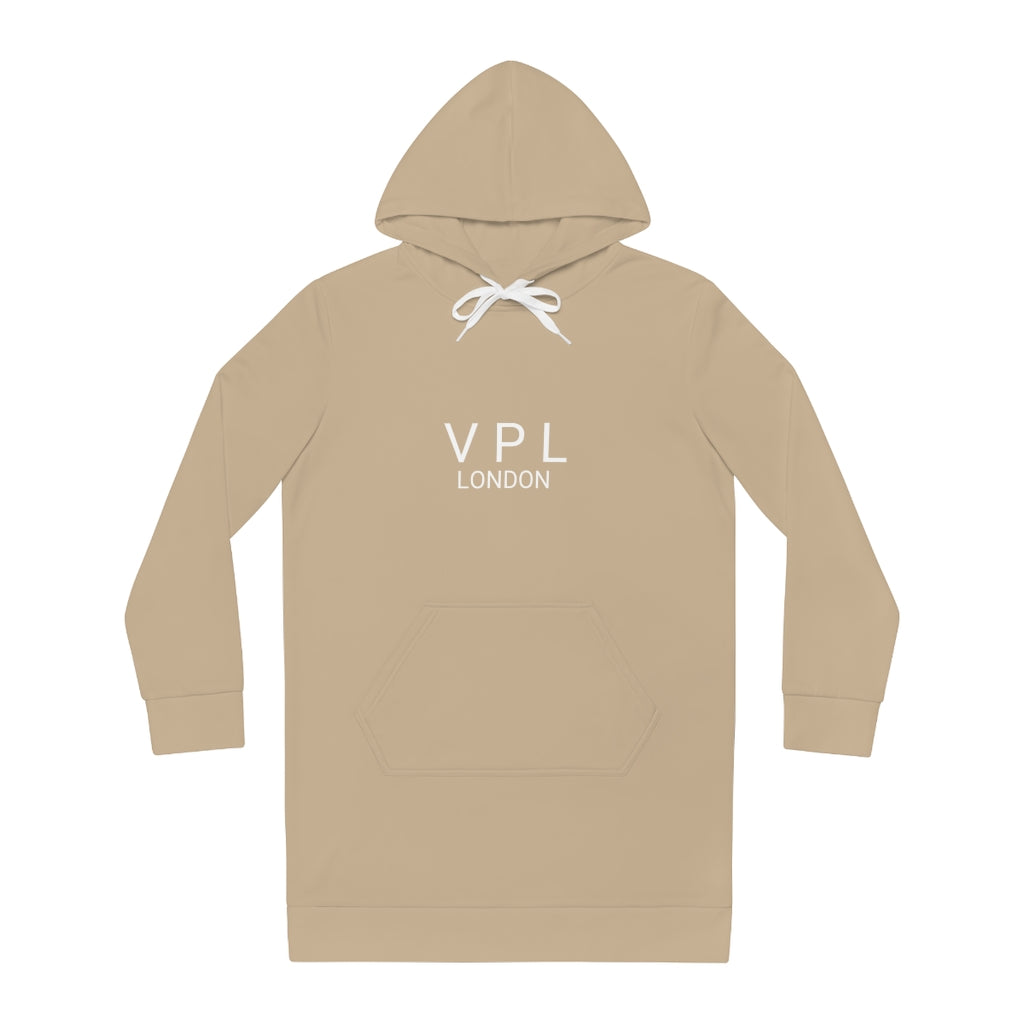 Women's Hoodie Dress (AOP) Beige