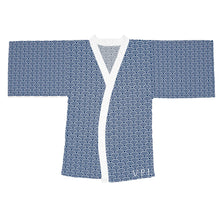 Load image into Gallery viewer, Seigaiha Long Sleeve Kimono Robe
